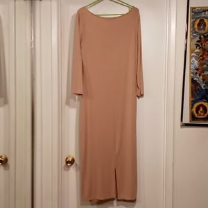 Just fab xxl brown matte dress